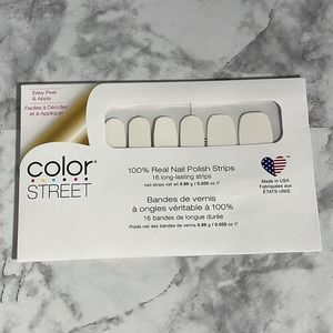 Color Street Swiss and Tell White Nail Strips New in Packaging NWT